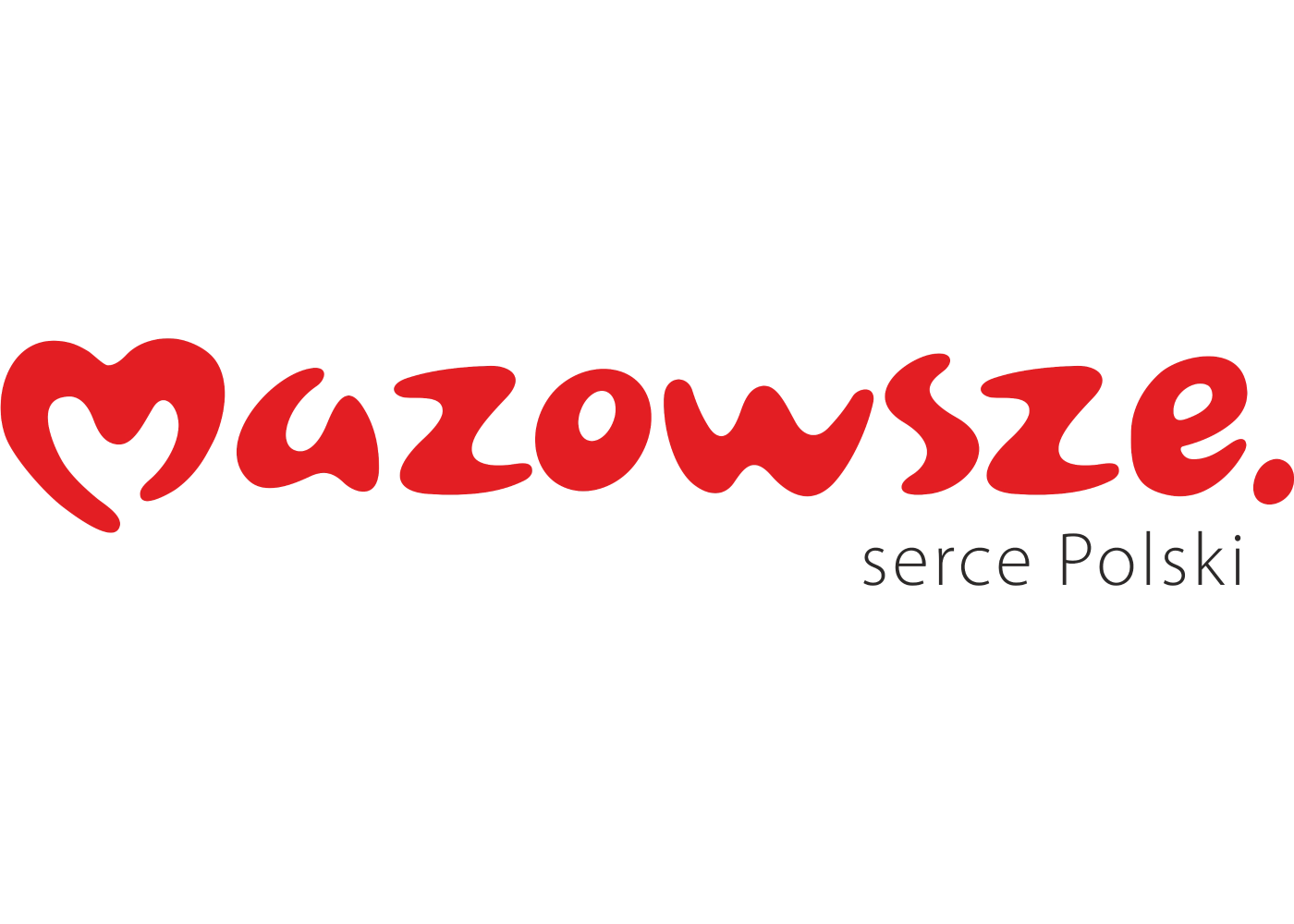 Mazowsze serce Polski logotyp bez tła plansza pozioma I Kongres Szpitali Psychiatrycznych